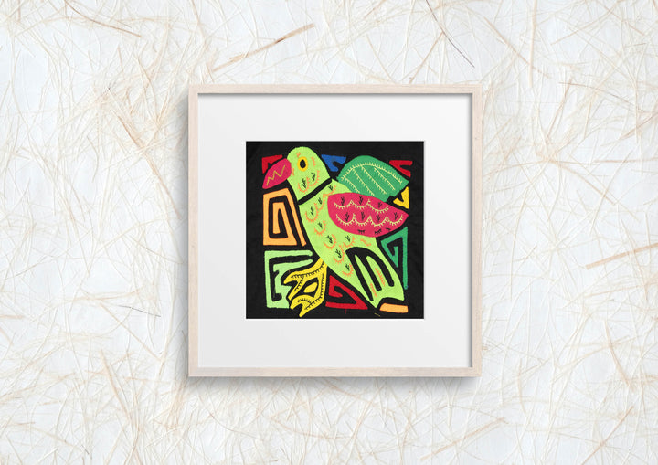 Multicolor Green And Red Bird Molita