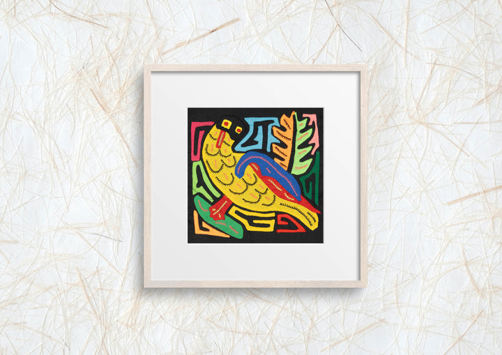 Multicolor Yellow Red And Blue Bird Molita