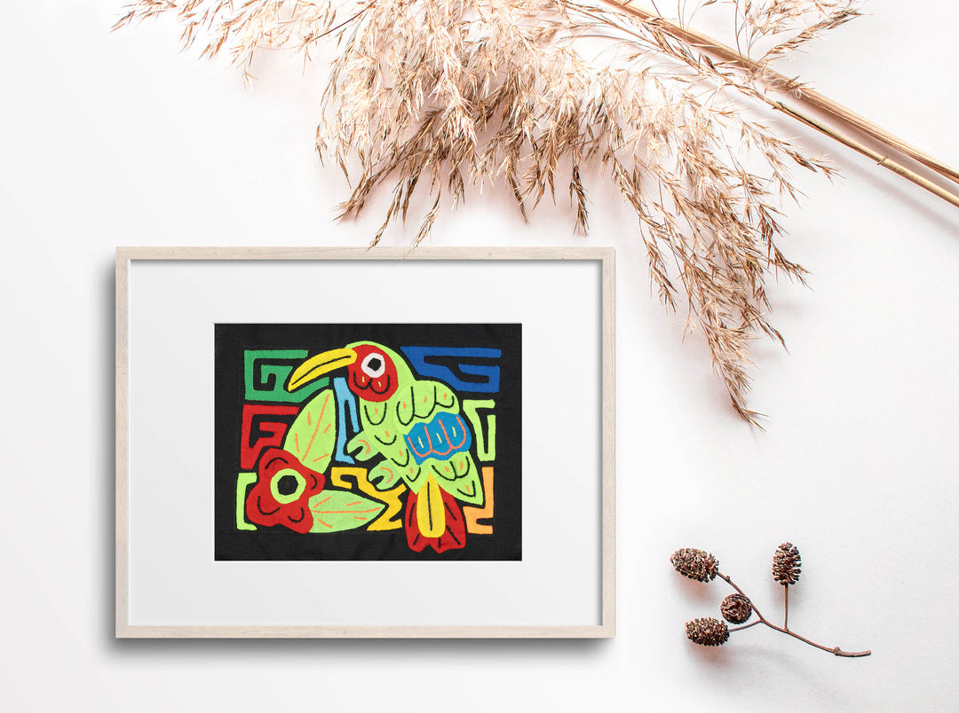 Multicolor Yellow Red And Green Bird Molita