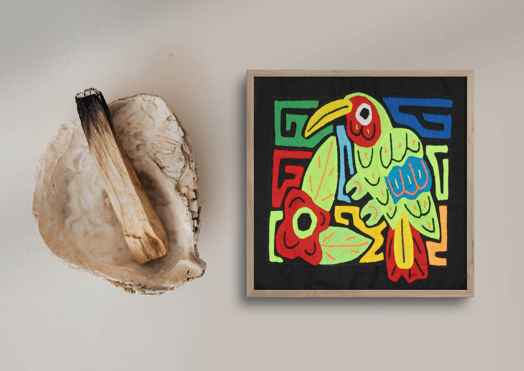 Multicolor Yellow Red And Green Bird Molita