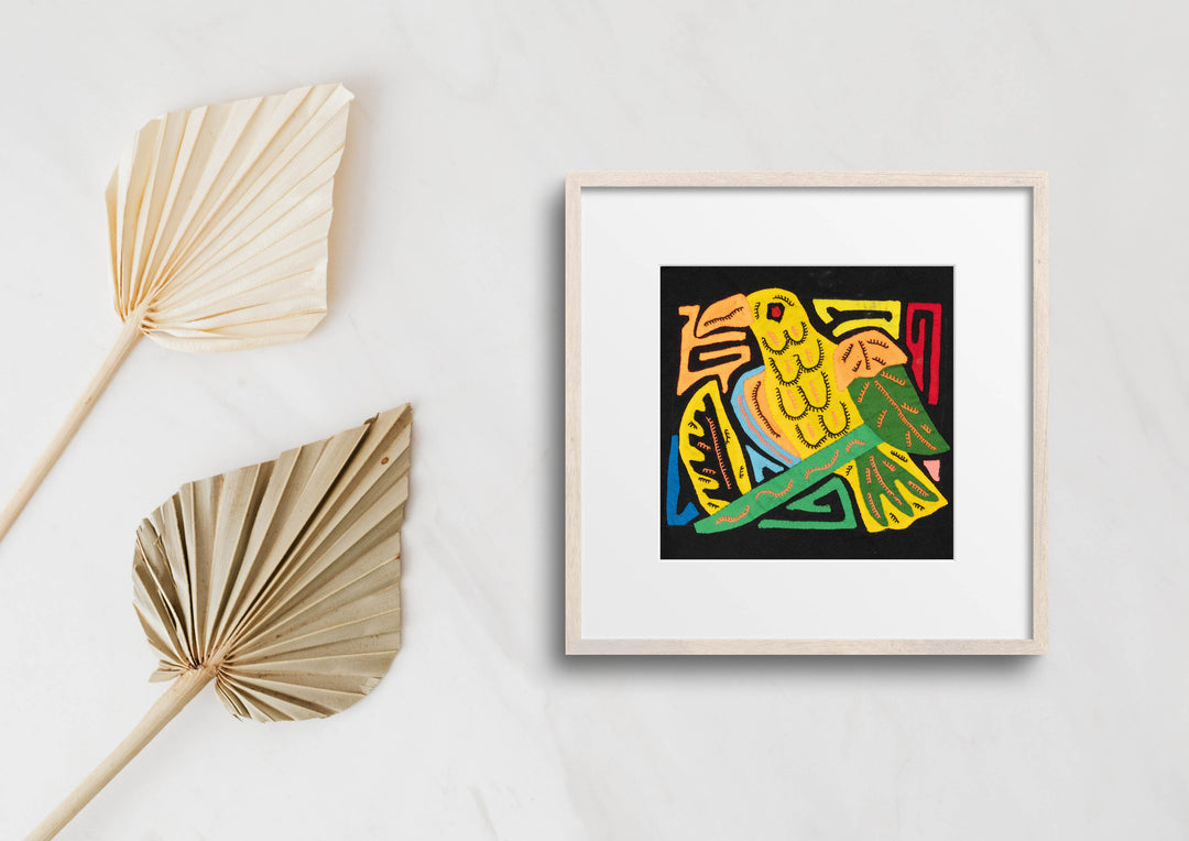 Multicolor Yellow Green And Orange Bird Molita