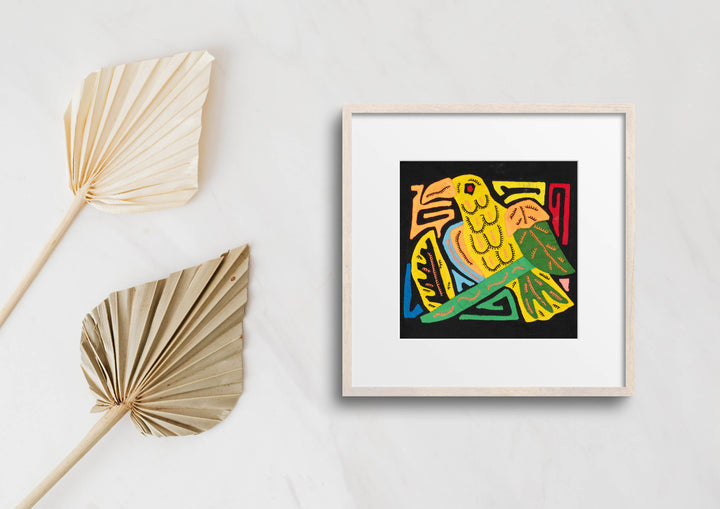 Multicolor Yellow Green And Orange Bird Molita