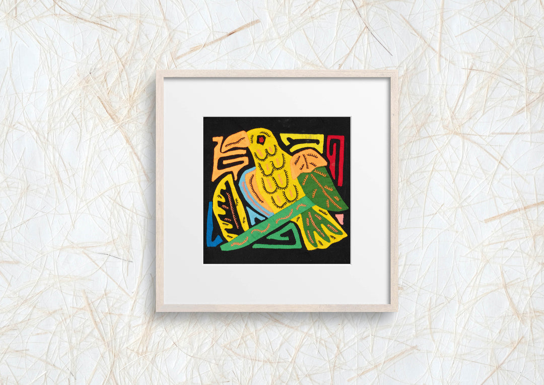 Multicolor Yellow Green And Orange Bird Molita