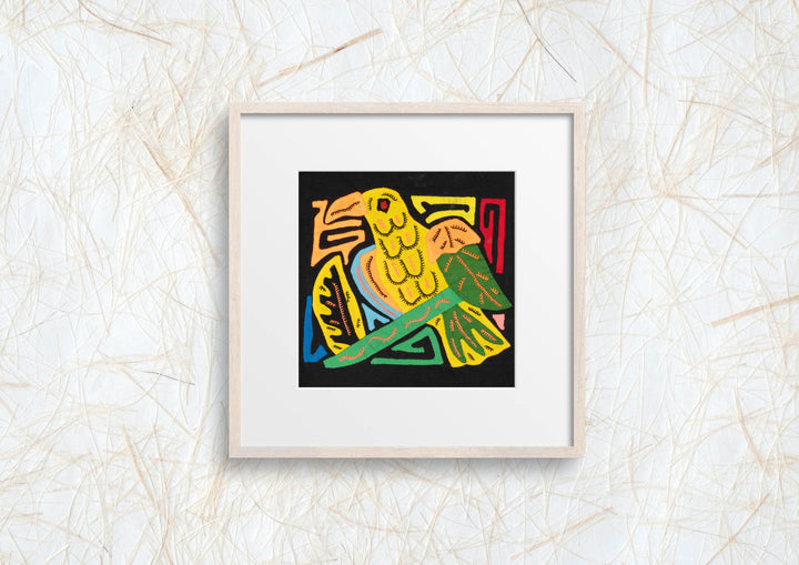 Multicolor Yellow Green And Orange Bird Molita