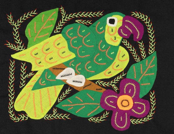 Multi-Color Parrot Bird Green And Purple Molita