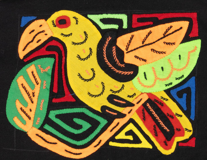 Multicolor Black Orange And Yellow Bird Molita