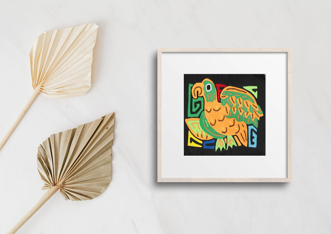 Multicolor Orange And Green Bird Molita