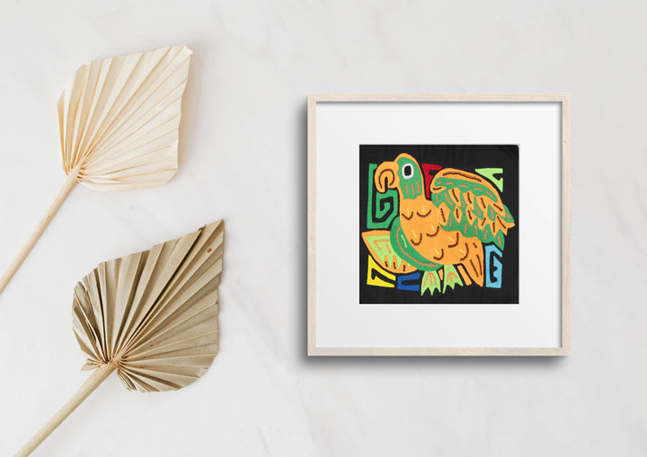 Multicolor Orange And Green Bird Molita