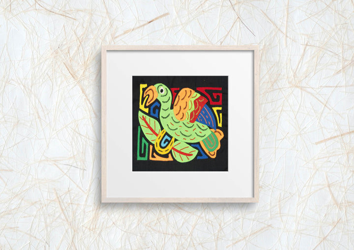 Multicolor Green And Orange Bird Molita