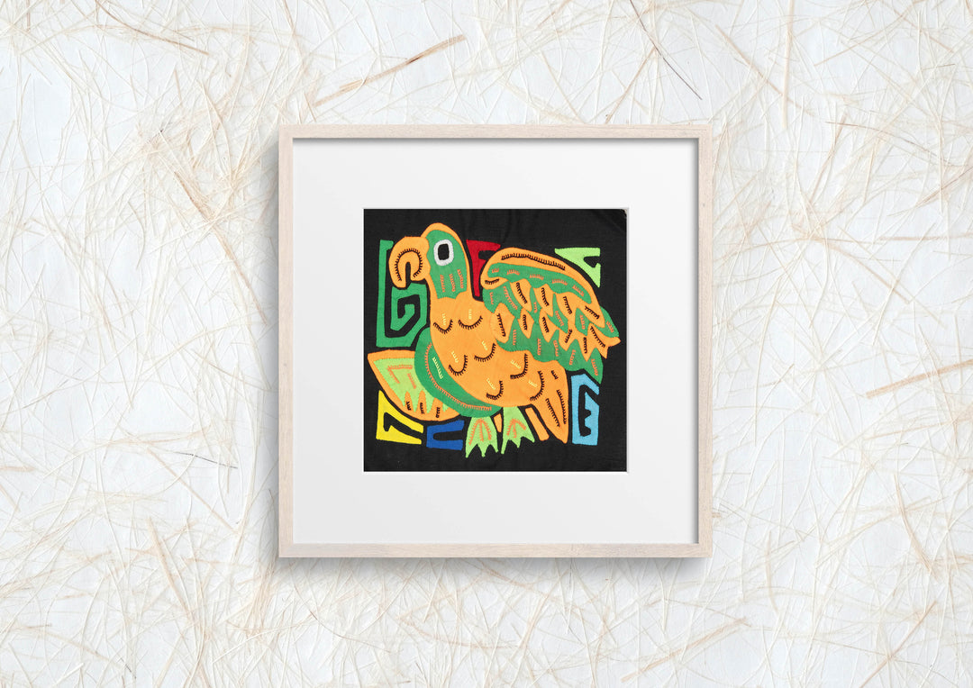 Multicolor Orange And Green Bird Molita