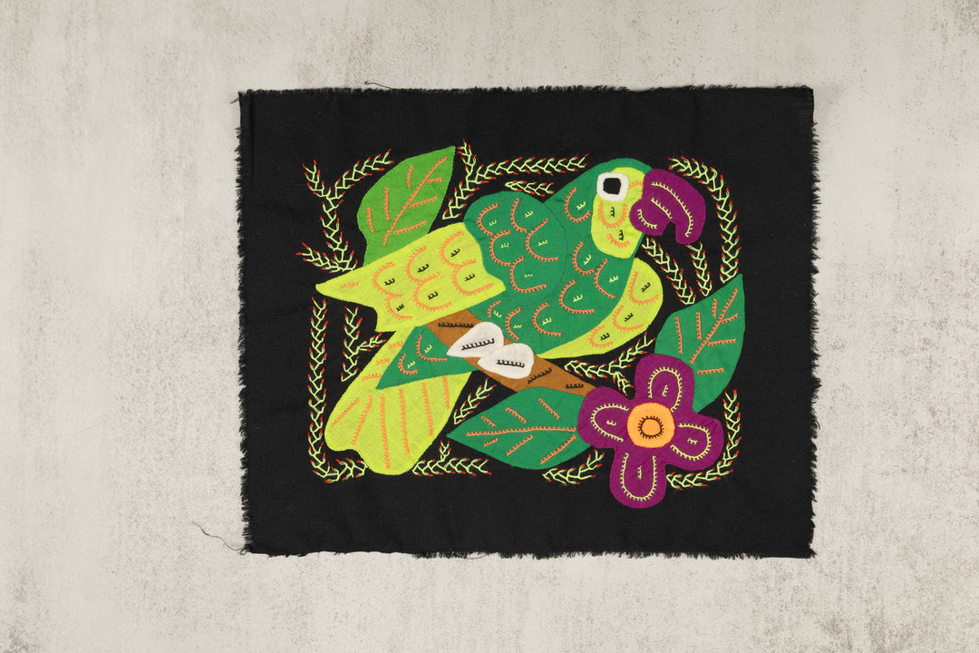 Multi-Color Parrot Bird Green And Purple Molita