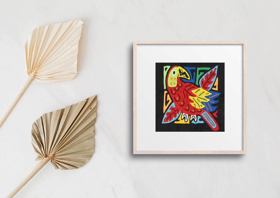 Multicolor Red And Blue Bird Molita