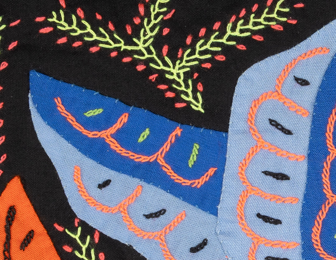 Multicolor Parrot Bird Orange And Blue Molita