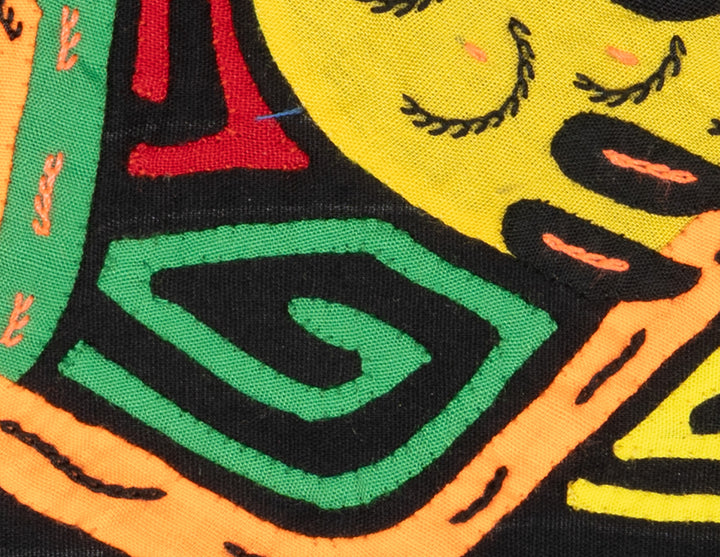 Multicolor Black Orange And Yellow Bird Molita