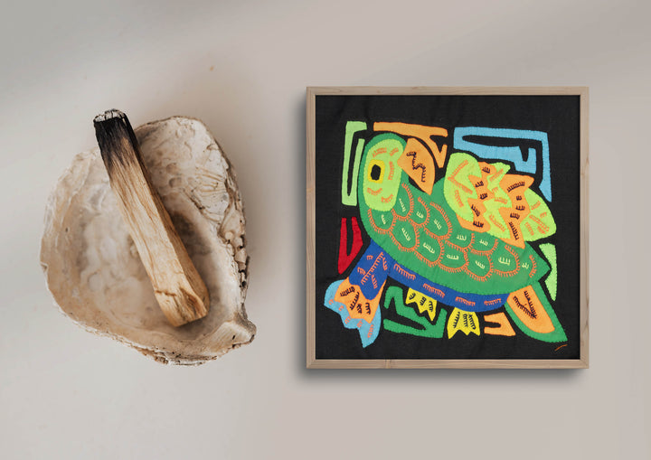 Multicolor Green And Orange Bird Molita