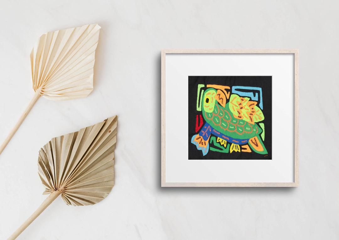 Multicolor Green And Orange Bird Molita