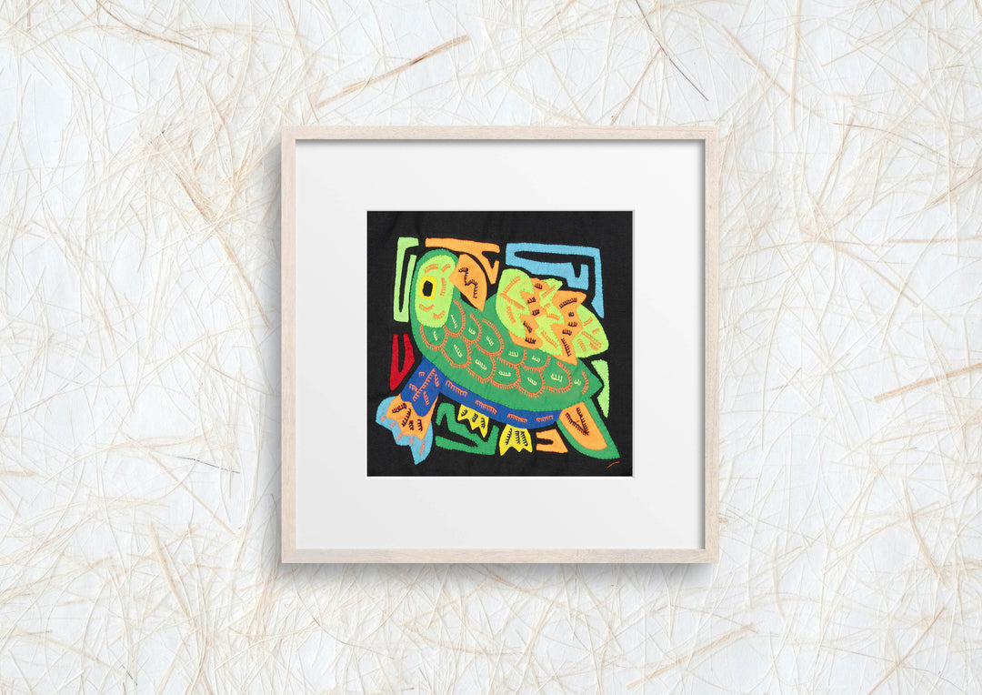 Multicolor Green And Orange Bird Molita