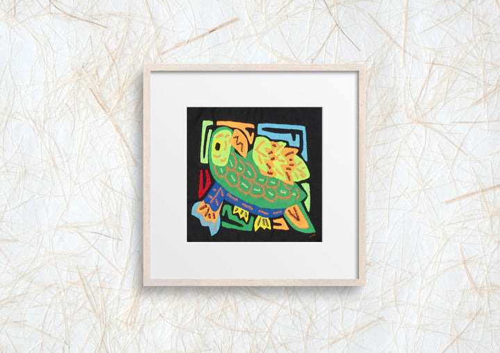 Multicolor Green And Orange Bird Molita