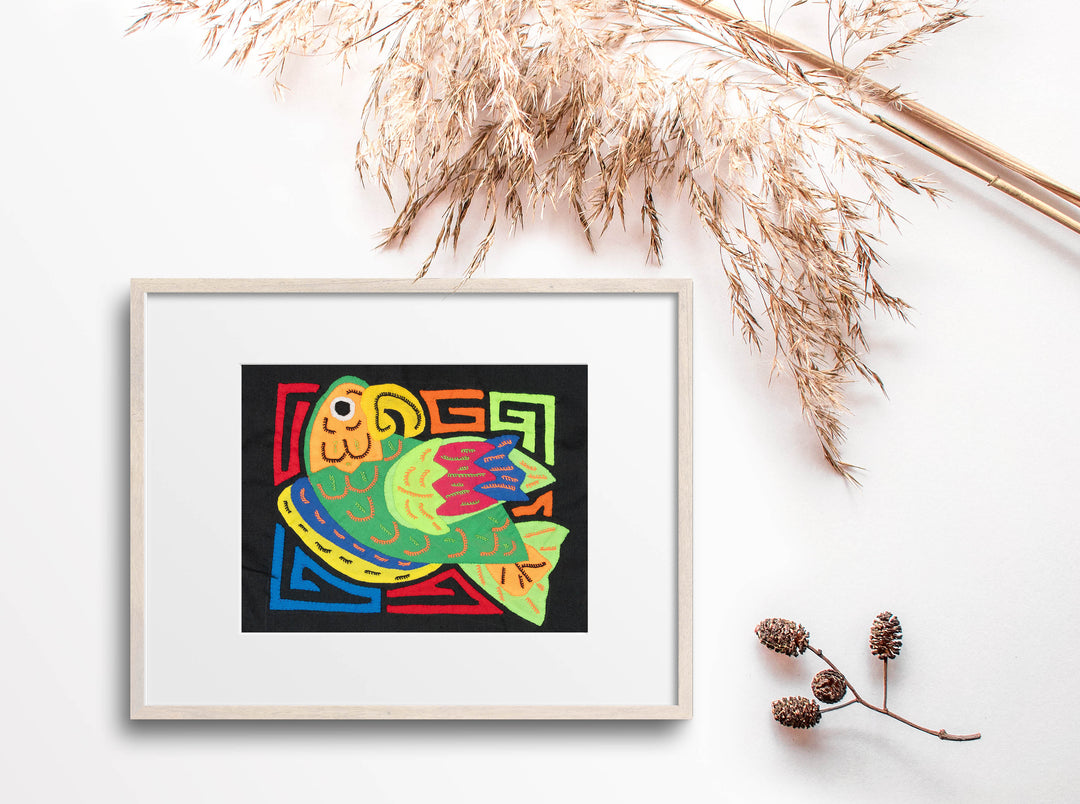 Multicolor Orange And Green Bird Molita