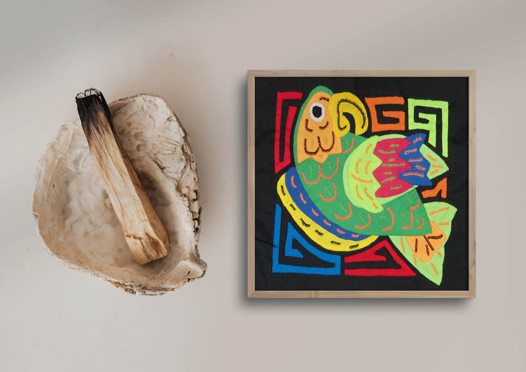 Multicolor Orange And Green Bird Molita