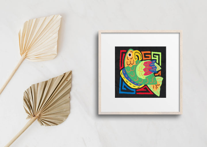 Multicolor Orange And Green Bird Molita