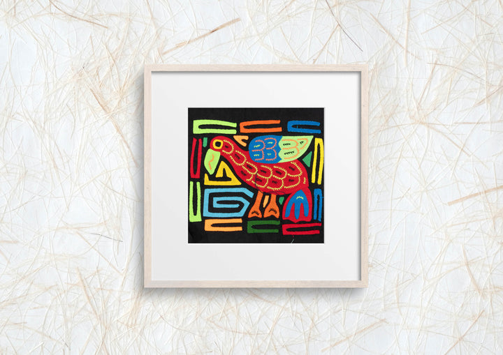 Multicolor Red And Blue Bird Molita