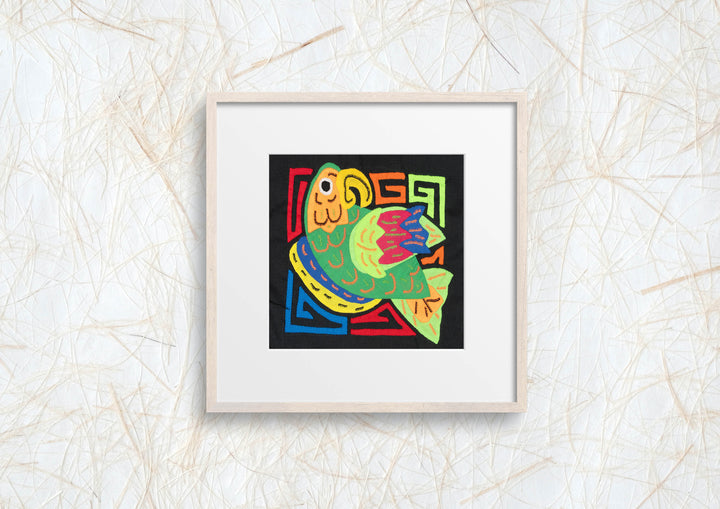 Multicolor Orange And Green Bird Molita