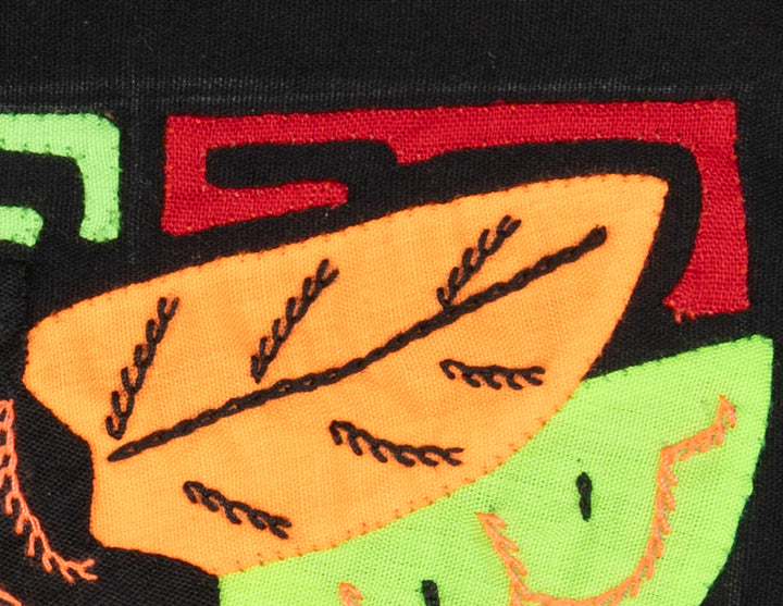 Multicolor Black Orange And Yellow Bird Molita