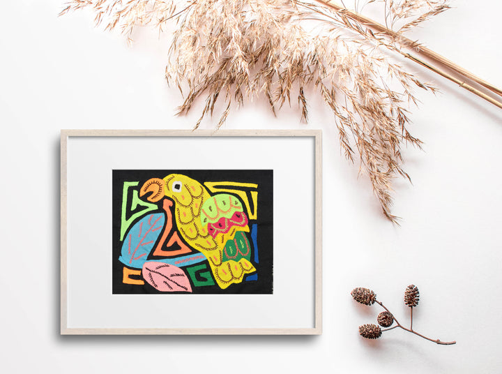 Multicolor Red Yellow And Green Bird Molita