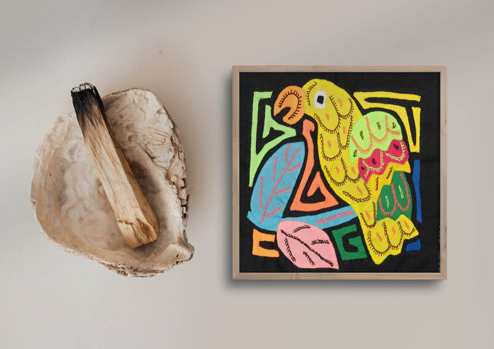 Multicolor Red Yellow And Green Bird Molita