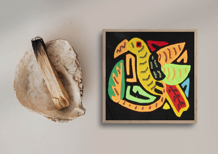 Multicolor Orange Yellow And Red Bird Molita