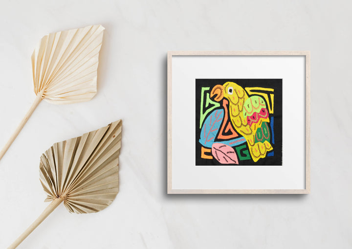 Multicolor Red Yellow And Green Bird Molita