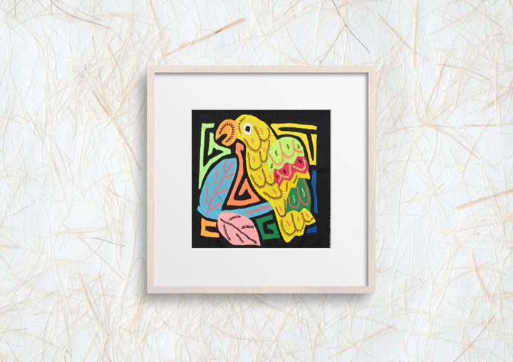 Multicolor Red Yellow And Green Bird Molita