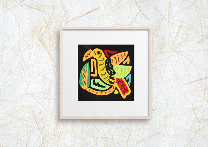 Multicolor Orange Yellow And Red Bird Molita