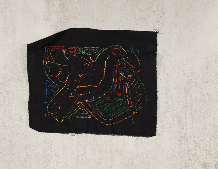 Multicolor Black Orange And Yellow Bird Molita