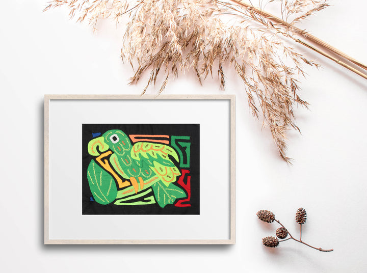 Multicolor Orange And Green Bird Molita