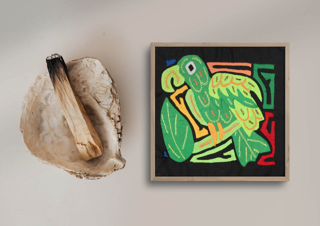 Multicolor Orange And Green Bird Molita