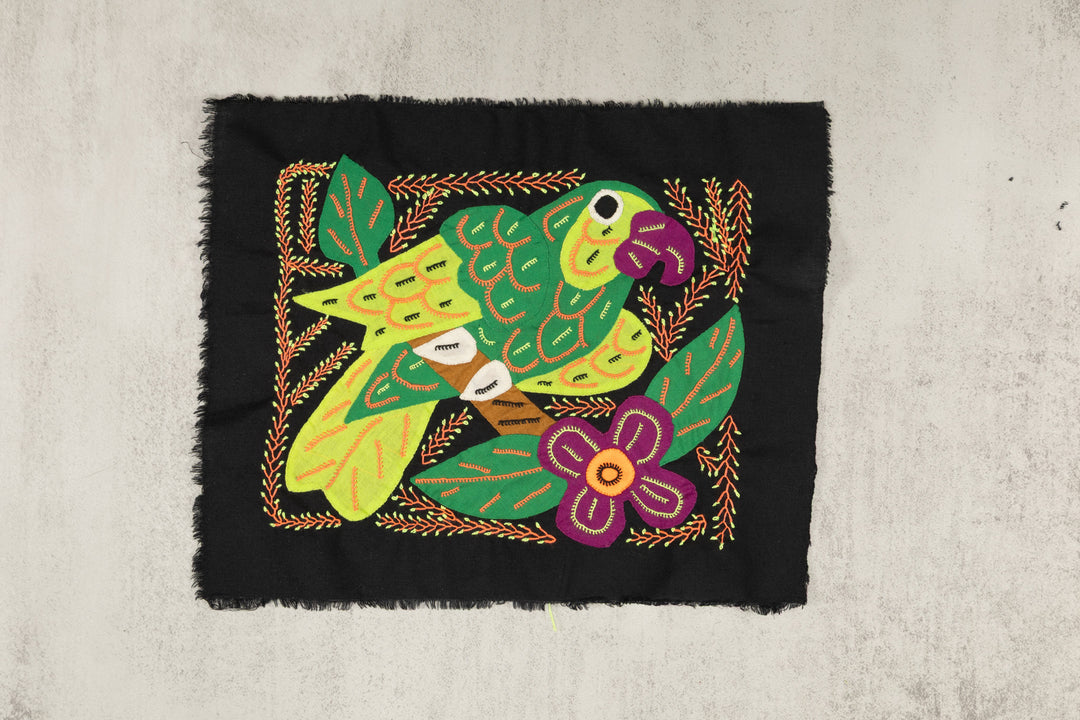 Multi-Color Parrot Bird Green And Purple Molita