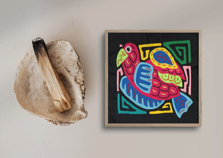 Multicolor Blue And Red Bird Molita