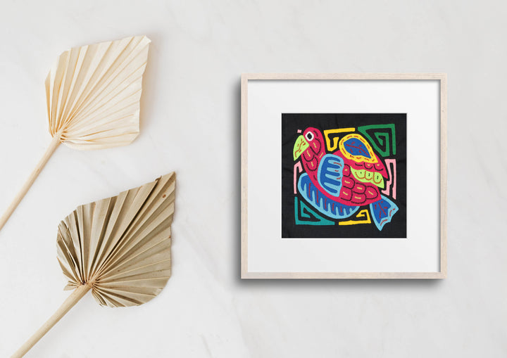 Multicolor Blue And Red Bird Molita