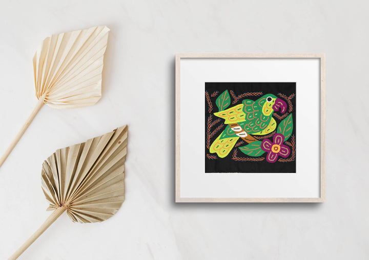 Multi-Color Parrot Bird Green And Orange Molita