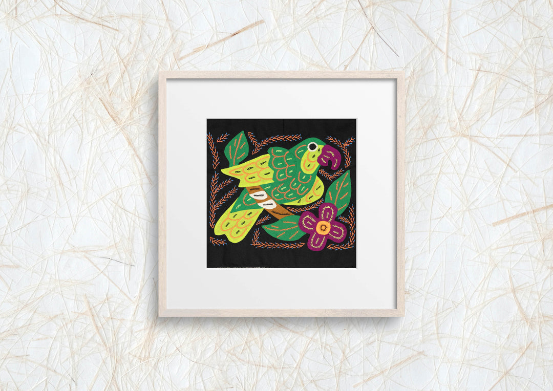 Multi-Color Parrot Bird Green And Orange Molita