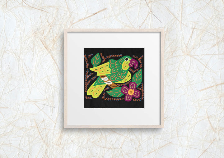 Multi-Color Parrot Bird Green And Orange Molita