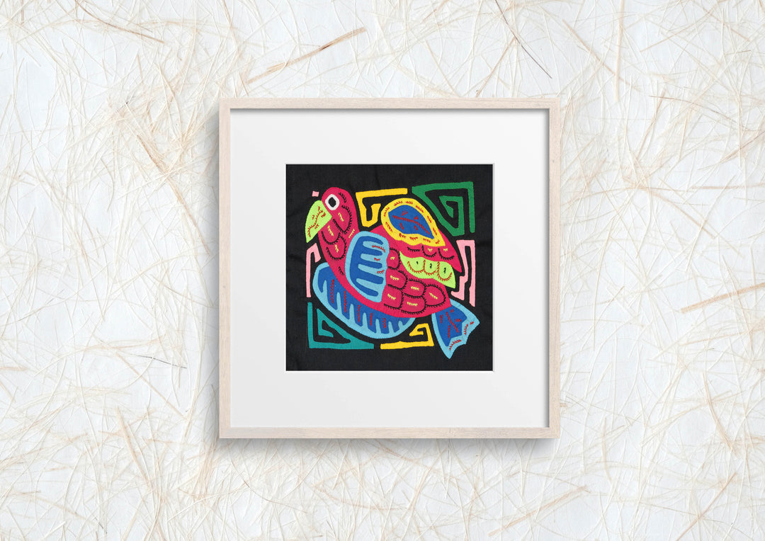 Multicolor Blue And Red Bird Molita