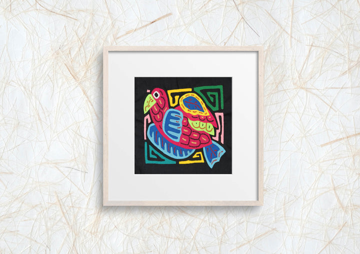 Multicolor Blue And Red Bird Molita