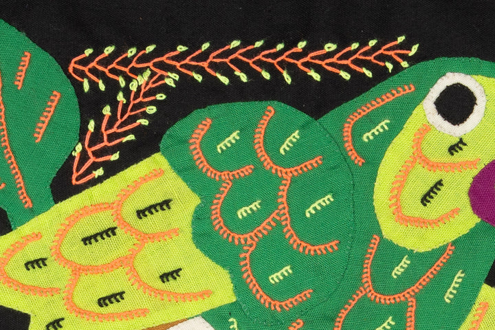 Multi-Color Parrot Bird Green And Purple Molita