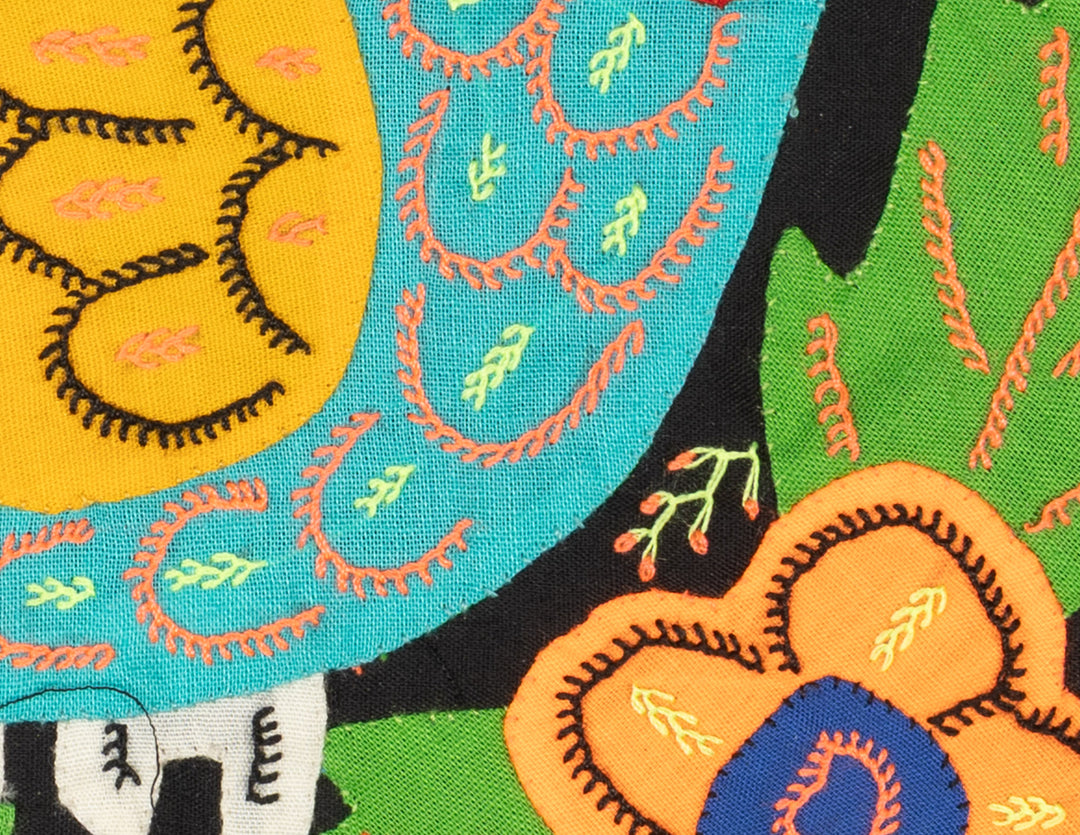 Multicolor Bird Orange And Blue Molita