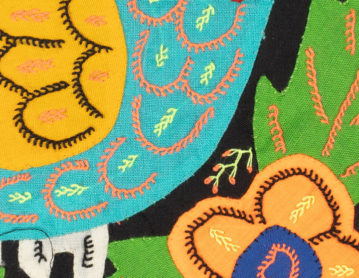 Multicolor Bird Orange And Blue Molita