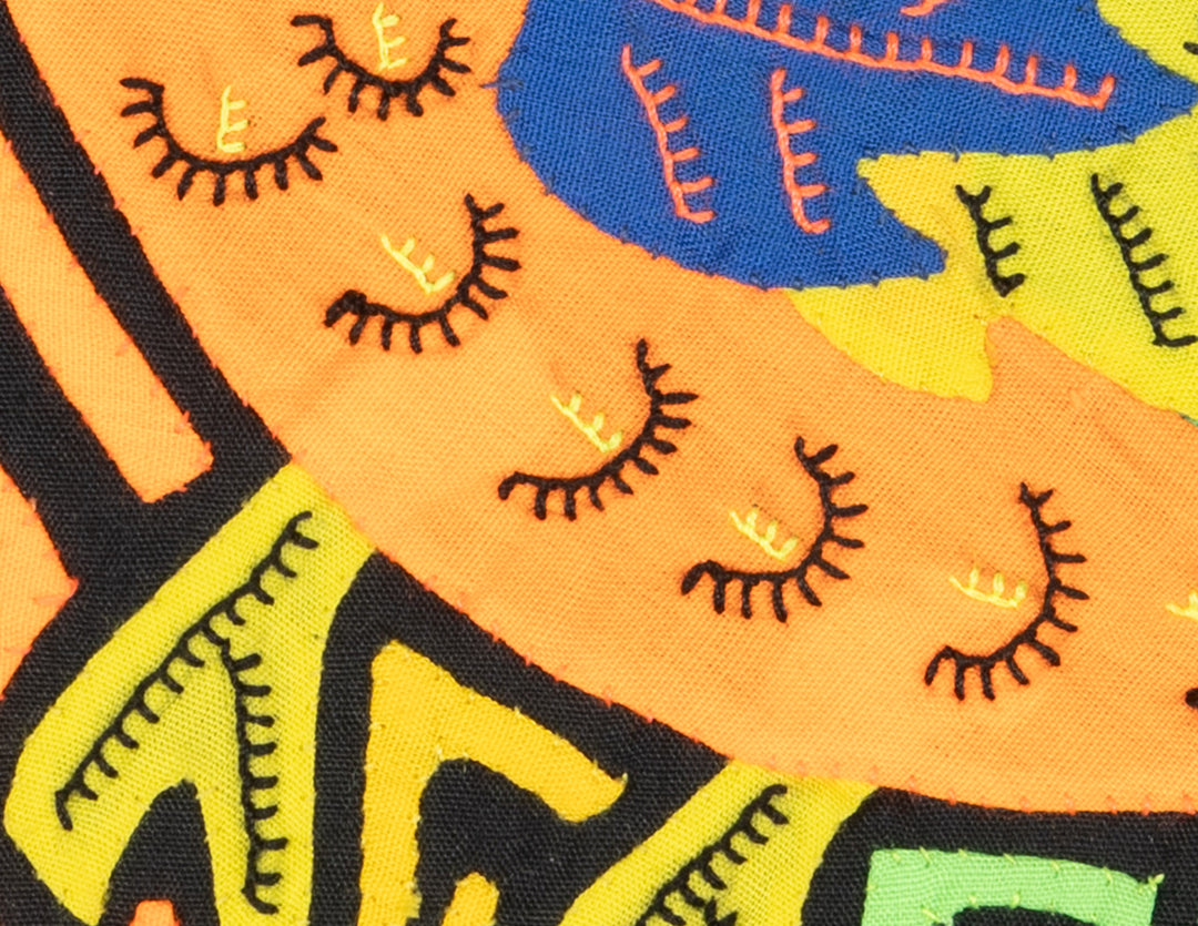 Multicolor Blue Orange And Yellow Bird Molita