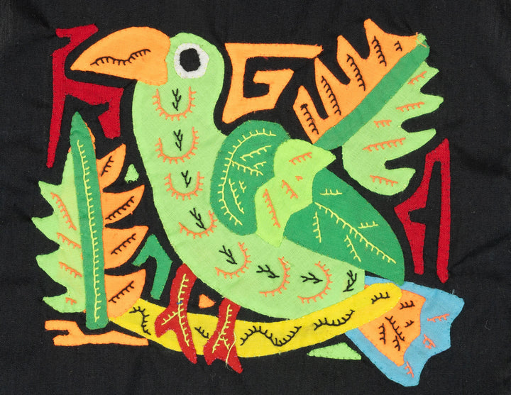 Multicolor Green And Orange Bird Molita